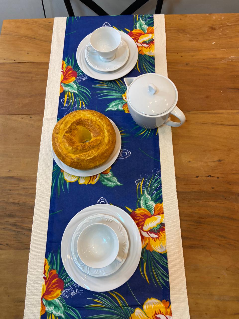 Chemin de Table Imprimé Floral 0,4 x 1,60