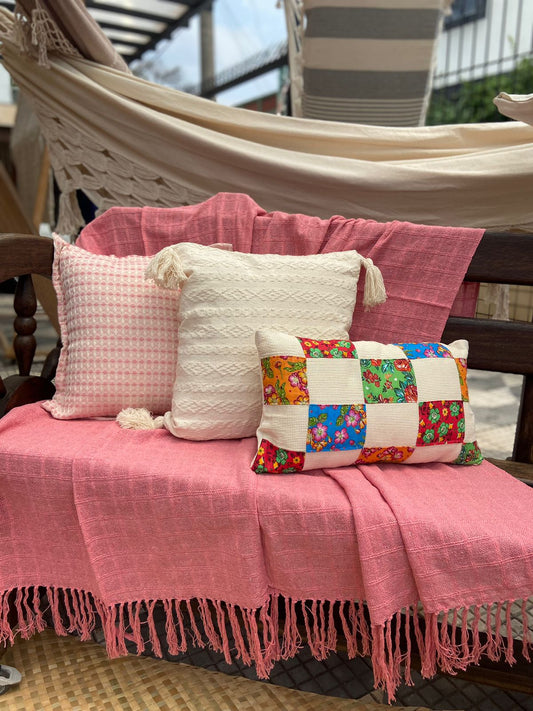 Pink Rustic Blanket 1.30x1.80m