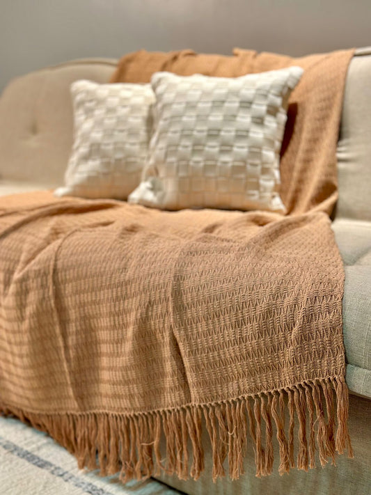 Handmade Honeycomb Blanket