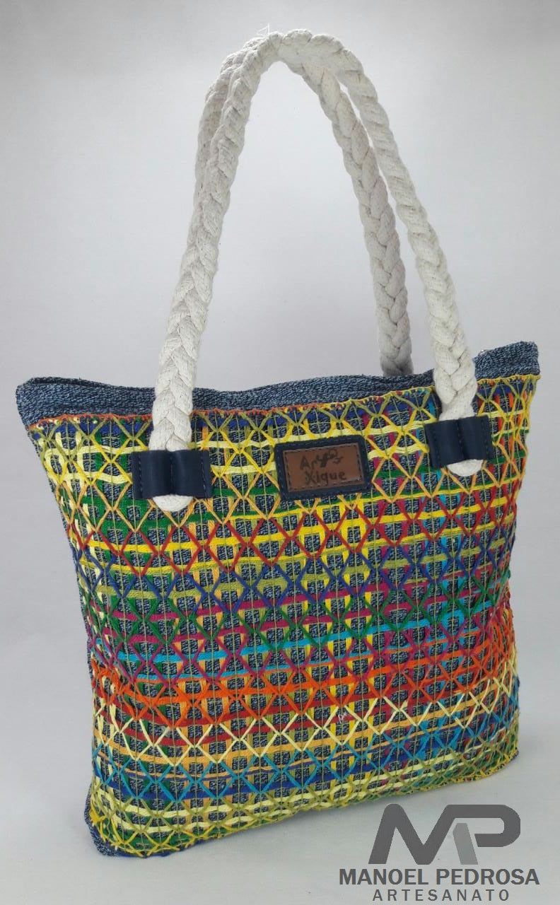 Sac à Dos en Crochet Coloré 40x60