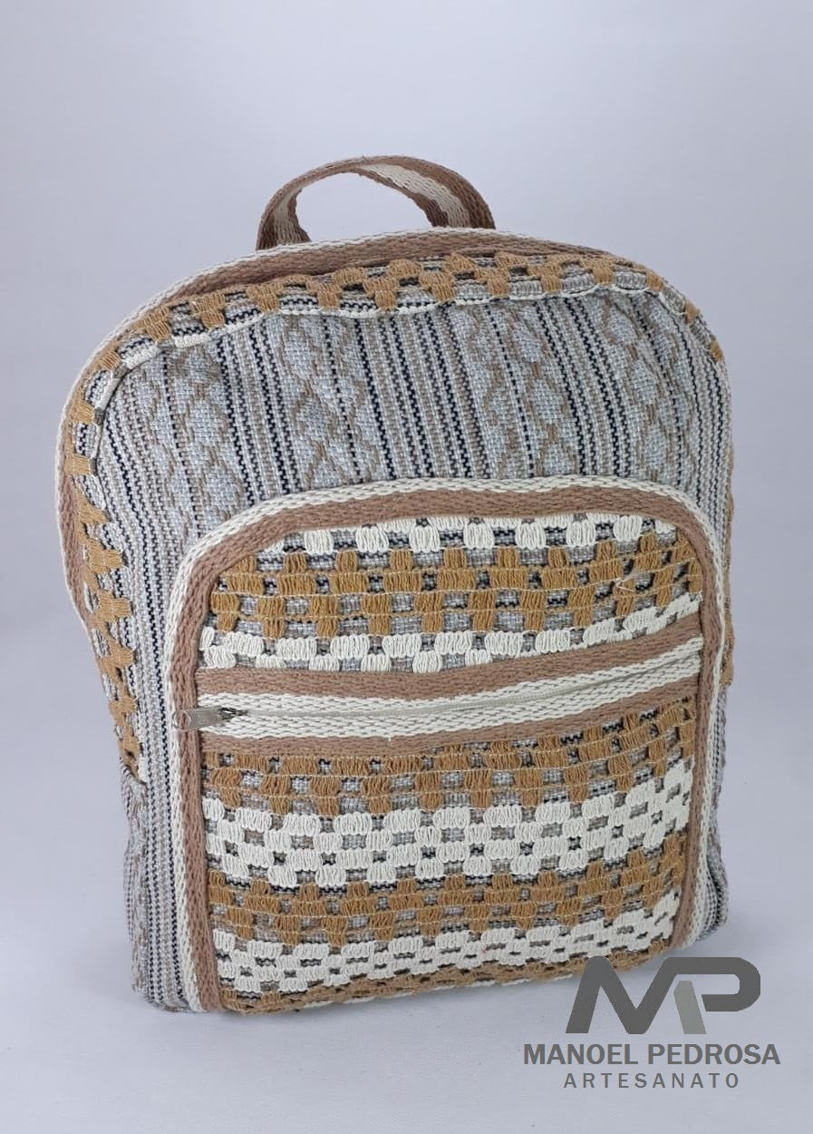 Sac en Crochet Coloré avec Poignée Tressée 40x60
