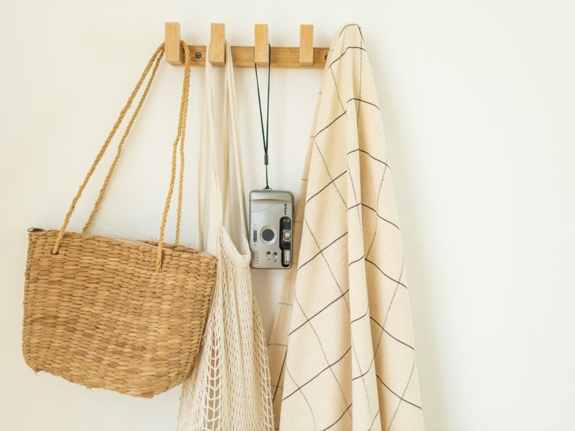 Beige Plaid Blanket 1.30x1.80m